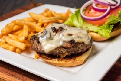 Burger with Mushrooms