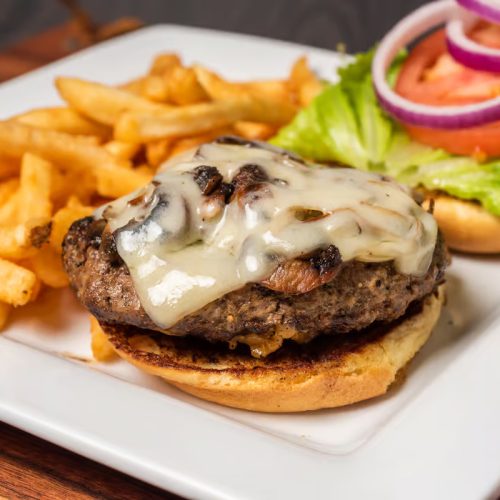 Burger with Mushrooms Burger with Mushrooms